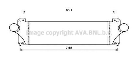 Интеркулер AVA COOLING IV4129