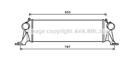 CHLODNICA POWIETRZA IVECO DAILY 12- AVA QUALITY COOLING AVA COOLING IV4132
