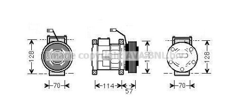 Компресор кондиціонера AVA QUALITY COOLING AVA COOLING JEAK034