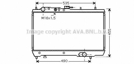Радіатор, охолодження двигуна AVA QUALITY COOLING AVA COOLING KA2066