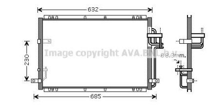 Радіатор кондиціонера AVA QUALITY COOLING AVA COOLING KA5085