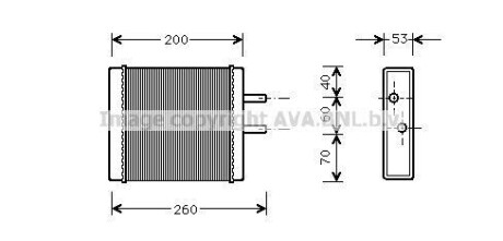 Радіатор пічки AVA QUALITY COOLING AVA COOLING KA6009