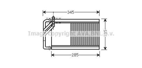 Радіатор пічки AVA QUALITY COOLING AVA COOLING KA6125