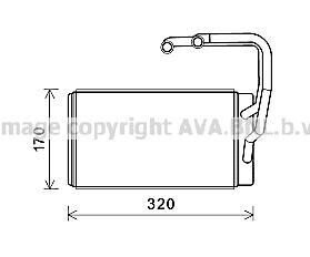 AVA KIA Радіатор опалення OPIRUS 3.5, 3.8 03- AVA COOLING KAA6263 (фото 1)