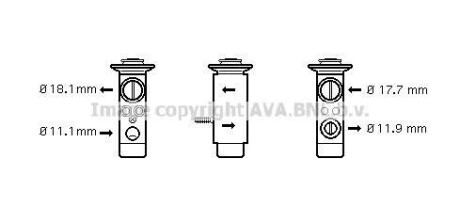 Расширительный клапан, кондиционер AVA QUALITY COOLING AVA COOLING MS1124