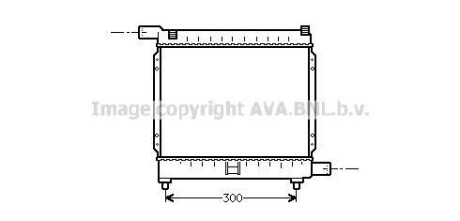 Радіатор, охолодження двигуна AVA QUALITY COOLING AVA COOLING MS2039