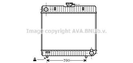 Радіатор, охолодження двигуна AVA QUALITY COOLING AVA COOLING MS2042