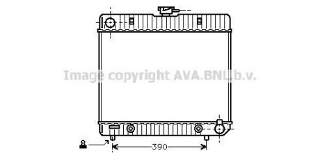 Радіатор, охолодження двигуна AVA QUALITY COOLING AVA COOLING MS2043