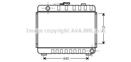 Радіатор, охолодження двигуна AVA QUALITY COOLING AVA COOLING MS2045