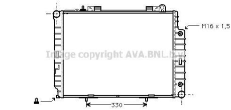 Радіатор, охолодження двигуна AVA QUALITY COOLING AVA COOLING MS2209