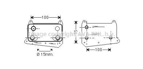 Радіатор масла, двигательное масло AVA QUALITY COOLING AVA COOLING MS3552