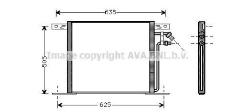 Радіатор кондиціонера AVA QUALITY COOLING AVA COOLING MS5220