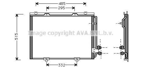 Радіатор кондиціонера AVA QUALITY COOLING AVA COOLING MS5232