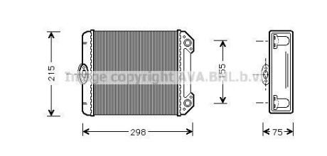 Радіатор пічки AVA QUALITY COOLING AVA COOLING MS6171