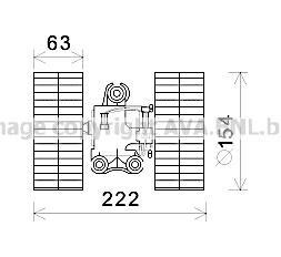 Вентилятор отопителя салона MB Vito V639 03> AC- AVA AVA COOLING MS8632