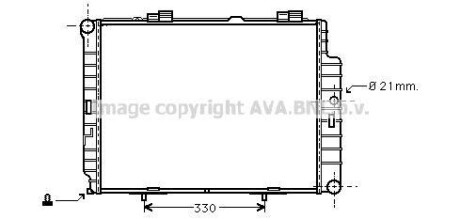 Радіатор, охолодження двигуна AVA QUALITY COOLING AVA COOLING MSA2287 (фото 1)