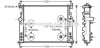 Радиатор охлаждения двигателя MB ML 164 280-350CDI 350i 05> AT AC+/- AVA AVA COOLING MSA2436 (фото 1)