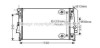 Радиатор охлаждения двигателя MB Vito (V639) 2.2d 3.0d 3.2i 3.5i 3.7i (03-14) MT/AT AVA AVA COOLING MSA2460 (фото 1)