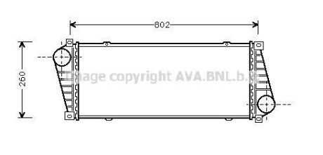 Интеркулер AVA COOLING MSA4217