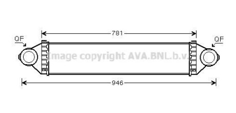 AVA DB інтеркулер W169/B245 2.0CDI 04- AVA COOLING MSA4368 (фото 1)
