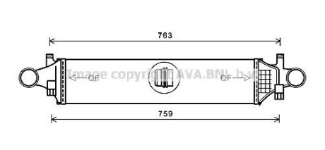 CHLODNICA POWIETRZA DB W176/W246 11- AVA QUALITY COOLING AVA COOLING MSA4658