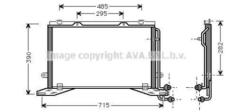 Радіатор кондиціонера AVA QUALITY COOLING AVA COOLING MSA5268