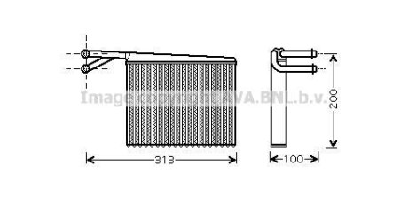 Радіатор MERCEDES SPRINTER W 901-905 (95-) (AVA) AVA QUALITY COOLING AVA COOLING MSA6372