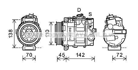 Компресор кондиціонера AVA QUALITY COOLING AVA COOLING MSAK615 (фото 1)