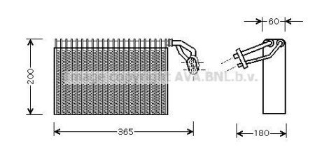 Випаровувач кондиціонера AVA QUALITY COOLING AVA COOLING MSV317 (фото 1)