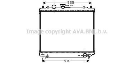 Радіатор, охолодження двигуна AVA QUALITY COOLING AVA COOLING MT2109 (фото 1)