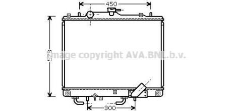 Радіатор, охолодження двигуна AVA QUALITY COOLING AVA COOLING MT2156