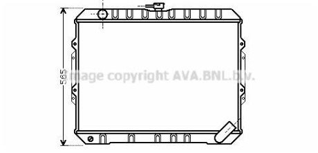 Радіатор, охолодження двигуна AVA QUALITY COOLING AVA COOLING MT2187