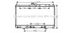 Радіатор, охолодження двигуна AVA QUALITY COOLING AVA COOLING MT2214 (фото 1)