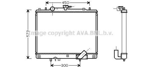 Радіатор системи охолодженняя AVA QUALITY COOLING AVA COOLING MTA2162 (фото 1)