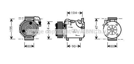 Компресор кондиціонера AVA QUALITY COOLING AVA COOLING MTAK037
