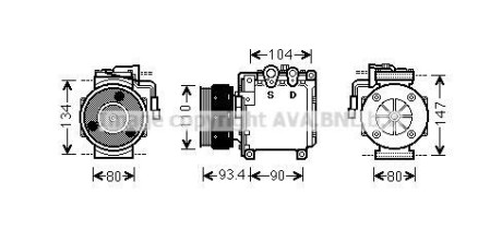 Компресор кондиціонера AVA QUALITY COOLING AVA COOLING MTAK212