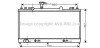 Радіатор, охолодження двигуна AVA QUALITY COOLING AVA COOLING MZ2163 (фото 1)