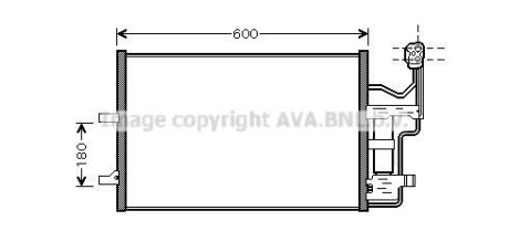 Радіатор кодиціонера AVA COOLING MZ5184D