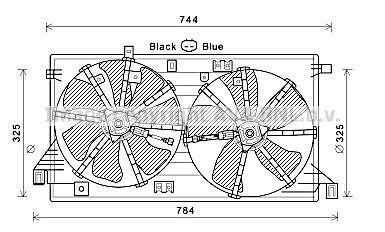 WENTYLATOR CHLOD. MAZDA 3 1.6 09- AVA QUALITY COOLING AVA COOLING MZ7550