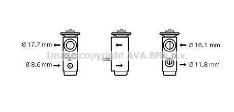 Розширювальний клапан AVA COOLING OL1352