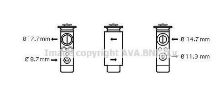 Форсунка, расширительный клапан AVA COOLING OL1461