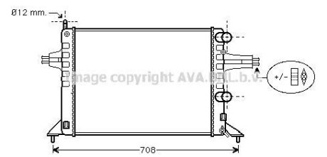 Радіатор, охолодження двигуна AVA QUALITY COOLING AVA COOLING OL2257