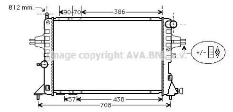 Радіатор, охолодження двигуна AVA QUALITY COOLING AVA COOLING OLA2252