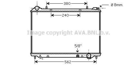 Радіатор, охолодження двигуна AVA QUALITY COOLING AVA COOLING OLA2441