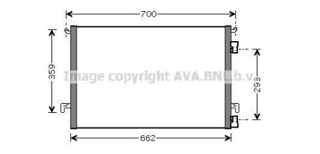 Радіатор кондиціонера AVA QUALITY COOLING AVA COOLING OLA5334 (фото 1)