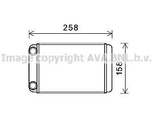 Радиатор отопителя Opel Astra J (10-), Zafira C (11-) AVA AVA COOLING OLA6677