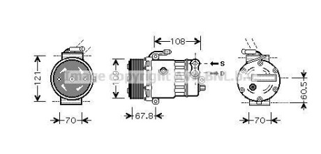 Компресор кондиціонера AVA QUALITY COOLING AVA COOLING OLAK139