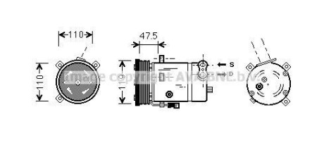 Компресор кондиціонера AVA QUALITY COOLING AVA COOLING OLAK277