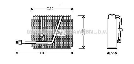 Испаритель, кондиционер AVA COOLING OLV320 (фото 1)