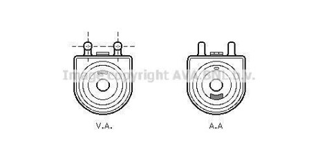 Радіатор масла, двигательное масло AVA QUALITY COOLING AVA COOLING PE3271